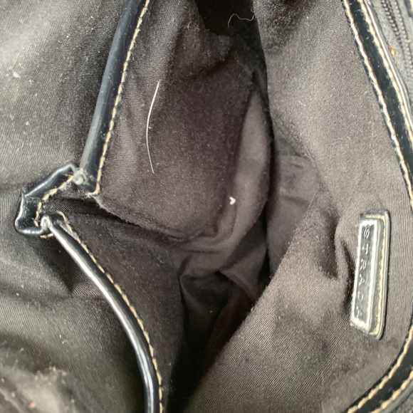 Strada Glossy Black Leather Bag - Picture 6 of 6